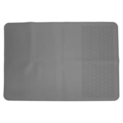 Alfombrilla de silicona para café, alfombrilla resistente al calor para barra de café en encimera, almohadilla para estación de café con bordes elevados que cabe debajo de la máqui