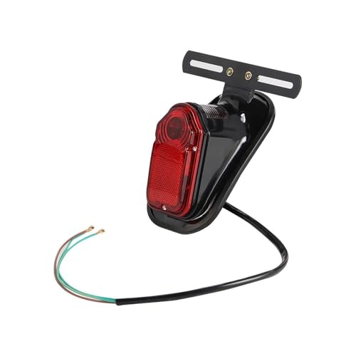 Feu arrière de moto pour remplacer un éclairage faible de plaque et stop