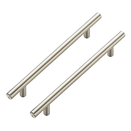Image of Ravinte 4 Pack 8-13 /16 Inch Cabinet Handles Brushed Nickel Stainless Steel Kitchen Drawer Pulls Cupboard Cabinet Pulls 8-13 /16 inchLength,6-1 /4 inch Hole Center