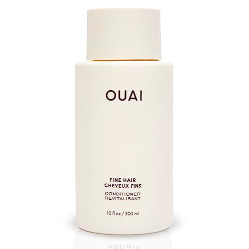 OUAI Fine Hair Conditioner - Volumizing Conditioner for Fine Hair Made with Keratin, Biotin and Chia Seed Oil - Adds Softness, Bounce and Volume - Free from Parabens, Sulfates, and Phthalates (10 Oz)
