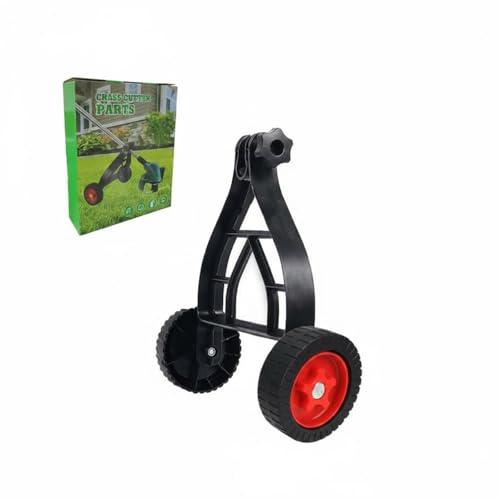 KiBcsLic Grass Cutter Rolling Support Labor Saving String Trimmer Support Wheels Universal Fit Lawn Edger Wheel Attachment
