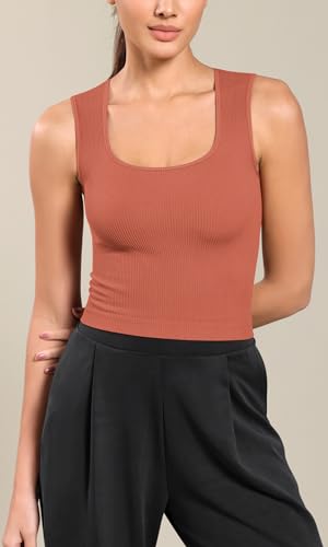 ODODOS-Seamless-Square-Neck-Tank-for-Women-Ribbed-Soft-Sleeveless-Longline-Crop-Tops