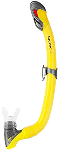 Aqua Speed Samos JR - Tubo del respirador seco Premium para niños y Adolescentes | Boquilla de Silicona | Clip-on | Válvula de Purga | Ultra Dry Top, Aquaspeed Schnorchel:Samos - 18