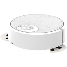 Ultra Cleaning Robot - Low Noise Double Suction Function, Double Side Brush, Multi-Scene Use, One Key On, Small Automatic Charging, Drop Prevention USB Charging Robot Cleaner White