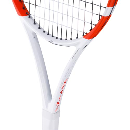 Raquete de Tênis Babolat Pure Strike Junior 26 250g Branco Vermelho e Preto