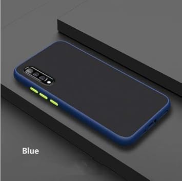 FlyCase Case Cover Soft Silicon with Camera Protection Case for Samsung Galaxy A50s (Blue)