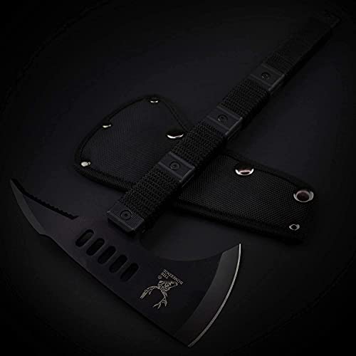 Blade Factory 15Pc Tactical Survival Set| 2 Fixed Blade Knives | 2 Hatchet Axes| Fixed Karambit | Folding Karambit| Multitool Pocket Knife| Mini Neck Knife| 6 Throwing Knives | Holt Multitool Keychain #TOP2