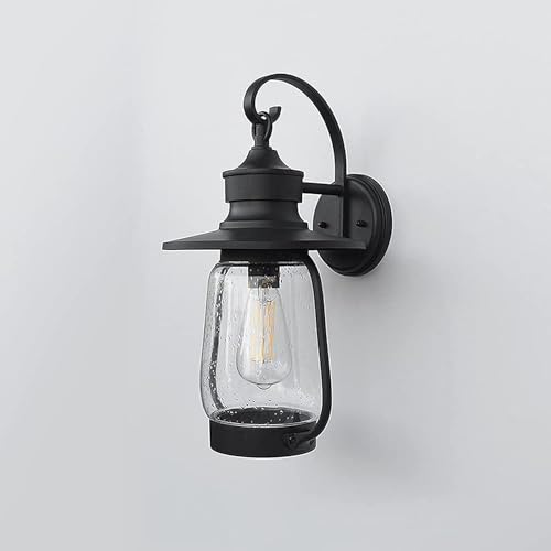 Luminaire de jardin moderne noir mat et applique murale étanche