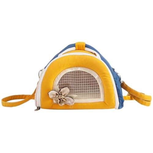 Transporteur pour Petits Animaux 24x17x19cm | Sac De Transport pour Petit Animal Anti-Morsure Respirant avec Poignée Ergonomique Et Bretelle Réglable Pliable...