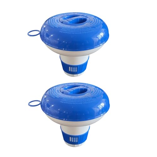 2pcs Dispensador De Cloro, Dispensador De Cloro Flotante para J-acuzzis, Accesorios para J-acuzzis De Piscina, Spas Y Parques Acuáticos, 12 X 12 Cm