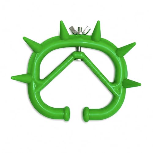 Dairy Farm Equipment, Plastic Calf Weaner, Pack of 1, Green, Cow Nose Ring, Adjustable Screw Fix, Reusable Anti Sucking Weaning Ring, Milk Suckling Preventer for Calves and Cattle, Livestock Care Tool - Image 2