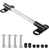 AR-PRO (1-Set) Heavy-Duty Wheelbarrow Axle Bracket Set - 10' x 0.63' Wheelbarrow Axle Shaft and 2.1' x 3.3' Brackets - Compatible with 5/8' Hole Wheelbarrow Axles - Includes Bolts Nuts, Nylon Spacers
