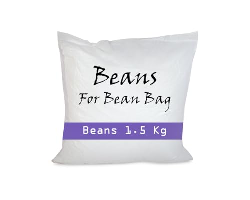 Image of Beans || Bean Bag Filler 1.5 Kg Bean Bag Beans Refill Thermocol Balls Virgin EPS Beans, 1.5 KG Beans
