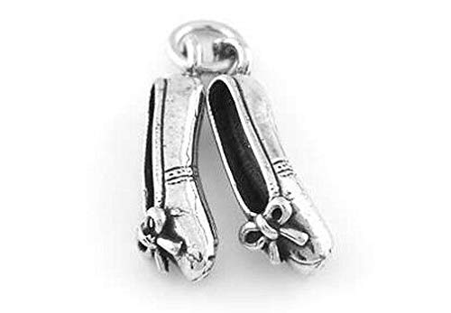 SILVER 925 PAIR OF BALLET SHOES / BALLET SLIPPERS CHARM/PENDANT