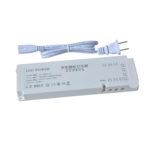 Interface lumineuse avec interrupteur pour éclairage d'armoire discret