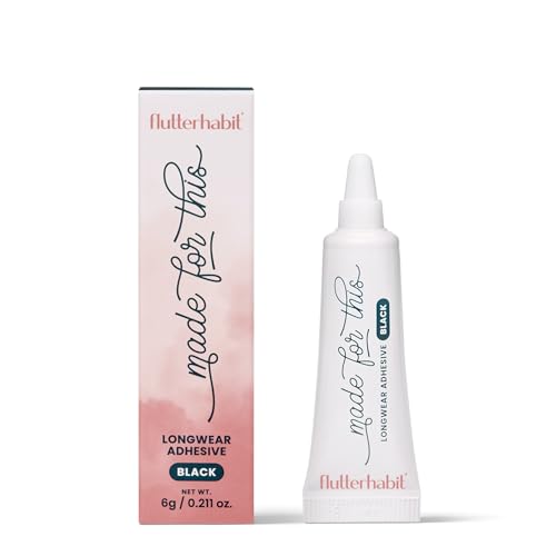 Made for This Eyelash Extension Adhesive - All-Day Hold Lash Cluster Glue for Effortless, Long-Lasting, Stunning Lashes - All-in-One Lash Glue (Black)
