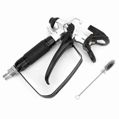 Pistola Pulverizadora de Pintura sin Aire 517 de Alta Presión Punta 1/4-18NPSM Entrada 3600PSI de Aleación de Zinc Galvanizado de Cobre