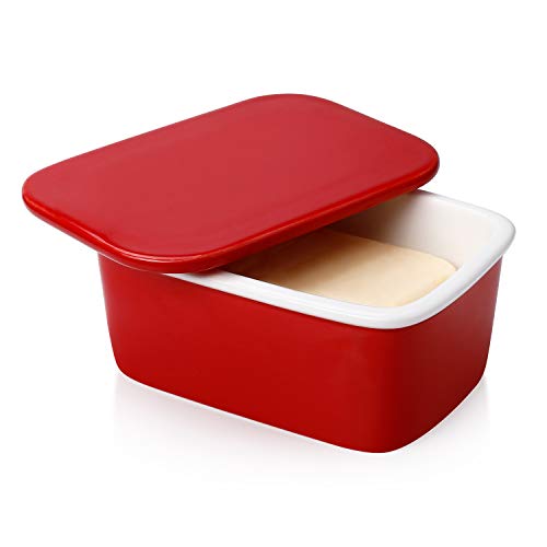Sweese 320.104 Butter Dish with Lid, Perfect for 2 Sticks of Butter