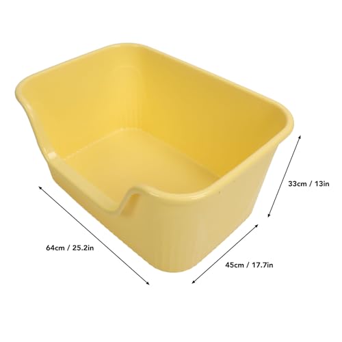 Caixa de Areia para Gatos Grande, Lados Altos, Aparência Simples, Entrada Baixa, Bandejas Grandes pa