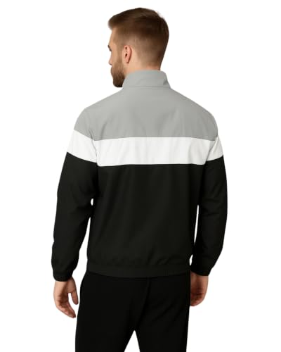 Image of Men's Lightweight Windcheater Zipper Jacket - Gym, Rider Winter Jacket for Men - Thin Wind Sheeter Zip-up Sports Jacket for Man