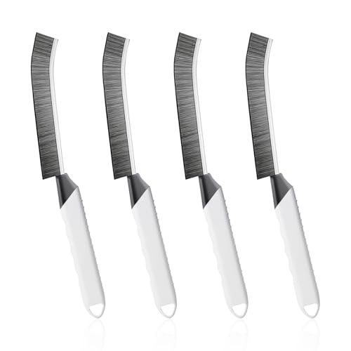 SUOXU Brosse de nettoyage pour toilettes, maison, cuisine, salle de bain, fenêtre, brosse de nettoyage des joints, 4 pièces, brosse de nettoyage Magic Gap,...