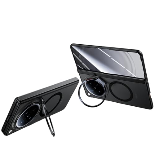 OPPO Find N6 �Ή� �P�[�X �������}�b�g �k����̌^�J�o�[ �}�O�l�b�g�����C�����X�[�d �J�����L�b�N�X�^���h�t�� �ϏՌ��ی�J�o�[ (�u���b�N)