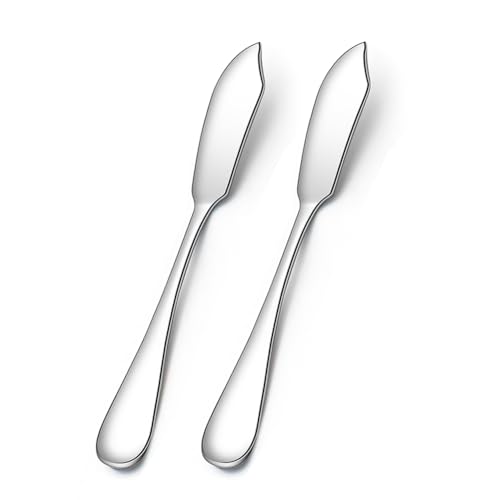 Comparison: Best Butter Spreader Knife 8 AOOSY Stainless Steel Butter Knives, Cheese Knives, Butter Spreader for Kitchen Restaurant Party,Set of 2