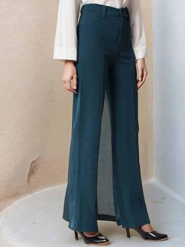 Image of KOTTY Women Polyester Blend Solid Trousers