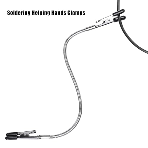 Image of Soldering Helping Hands Clamps,2 Pack Wire Holders For Soldering In Feild,Adjustable Third Hand Tool For Automobile Electronics Soldering