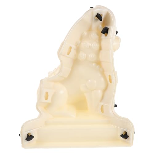 FIXOSHEE Molde de Escultura León para Cemento con Detalles Grabados Resistente y Reutilizable para Decoración de Jardín Balcón y Porche