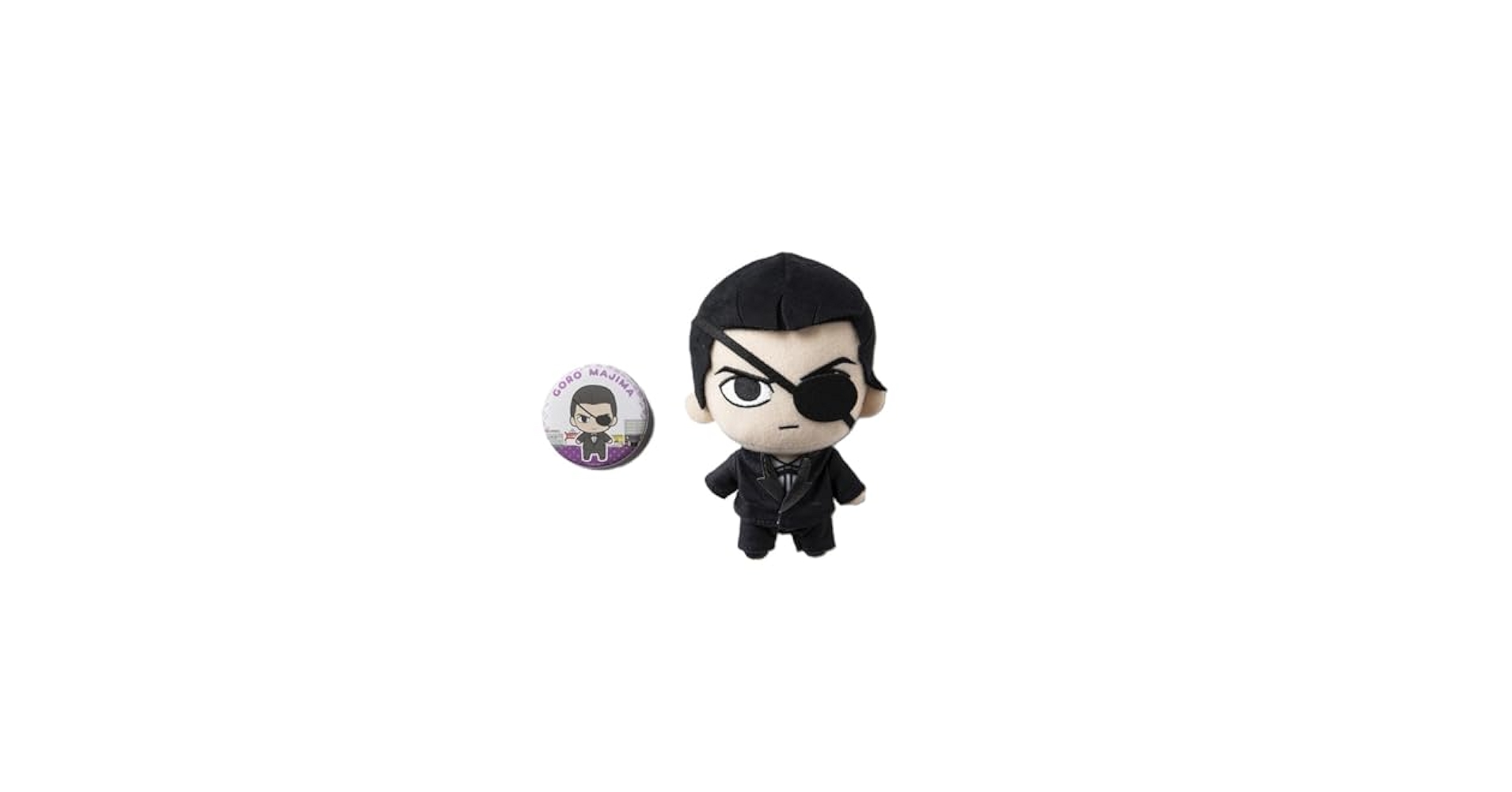 Amazon.co.jp: 龍が如く 0 ぬいぐるみ＆缶バッジセット 真島