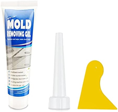 Mould and Mildew Remover, Mold Remover Spray Effective and Fast Cleaner for Wall Tiles Wall Corner Stains, Mould Remover Cleaner for Kitchen Bathroom Tile Sink Stains Removes Mouldy with A Scraper