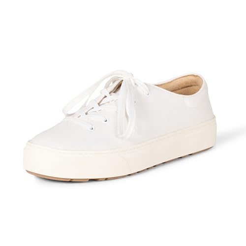 Amazon Essentials Damen Bequeme Sneakers Mit Schnürung, Weiß, 39.5 EU