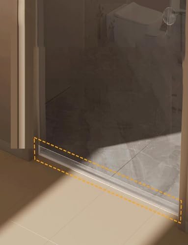 Burletes de silicona transparente autoadhesivos for puertas, juntas for ventanas y duchas.(35mm,300cm)