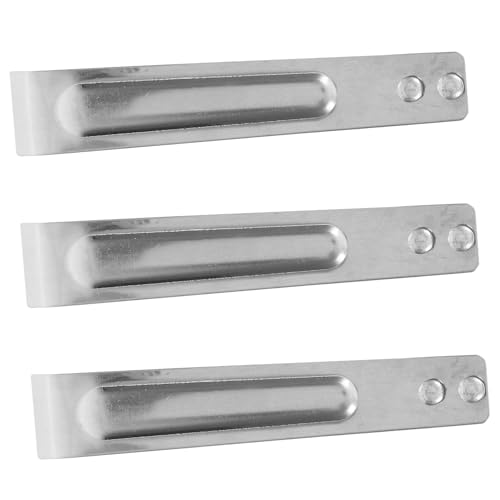 Garneck 3pcs Stainless Steel Garlic Skin Remover Tweezers Kitchen Peeling Tool for Easy Garlic Peeling Compact Design and Convenient for Home Cooking