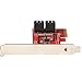 StarTech.com SATA PCIe Card - 4 Port PCIe Expansion Card - 6Gbps - Low/Full Profile - ASM1164 Non-Raid - PCI Express to SATA Converter, TAA (4P6G-PCIE-SATA-CARD)