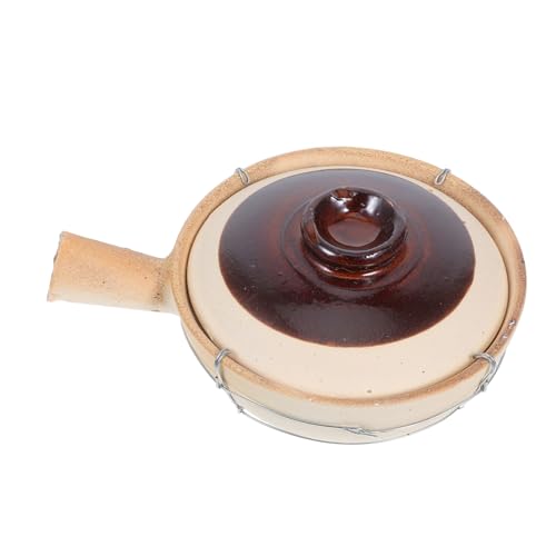 BESTOYARD Marmite Céramique Pour Cuisiner Marmite Argile Pour Plats Traditionnels Pot Pour Soupes Et Ragoûts Couvercle Inclus