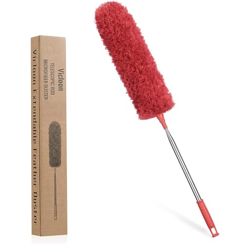 Vicloon Plumero Telescópico 71-243cm Rojo