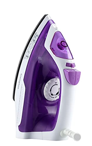 Crompton Plastic Fabrimagic 1200 W Steam Iron With 200 Ml Water Tank, Upto 13G /Min Steam Output And Teflon Coating Soleplate (Purple), Small (Acgsi-Fabrimagic), 1200 Watts