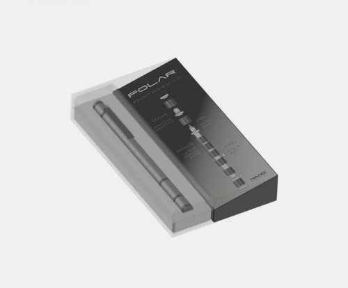 Pen/Stylus ® Magnetisch/Modular Stift, versilbert für Apple iPad iPod iPhone 5s