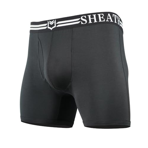 SHEATH 4.0 Men's Modal Boxer Briefs Underwear | Dual Pouch, Athletic Fit