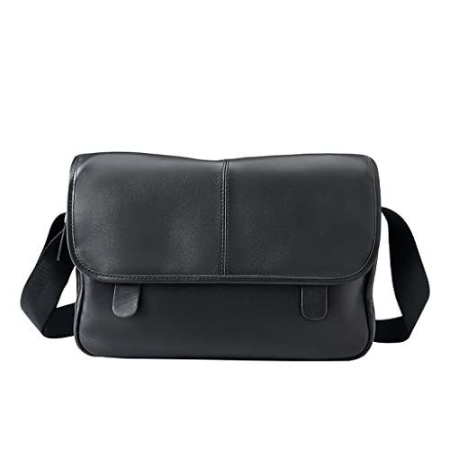 Leather Mens Crossbody Bag Travel Messenger Bags for Man Satchel Sling Bag Casual Bag