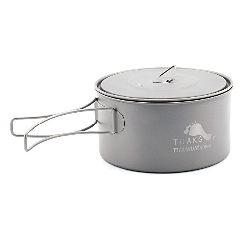 Toaks 900 ml ultraléger avec poignées résistant à la chaleur pliable portable Pot de titane avec un sac de rangement en – vue 4