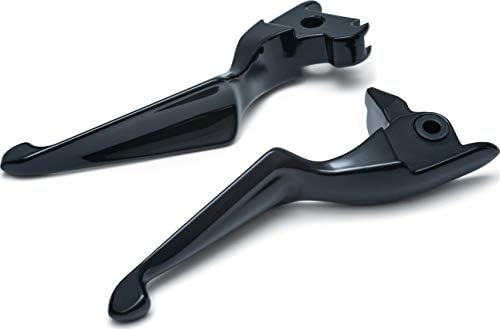 Kuryakyn 1849 Motorcycle Handlebar Accessory: Boss Blades Clutch and Brake Trigger Levers for 2014-16 Harley-Davidson Touring Motorcycles, Gloss Black, 1 Pair