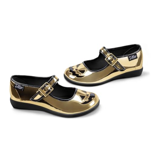 Image of Hot Chocolate Design Chocolaticas Pumpkin Queen Women's Mary Jane Flat Multicoloured HCD 43