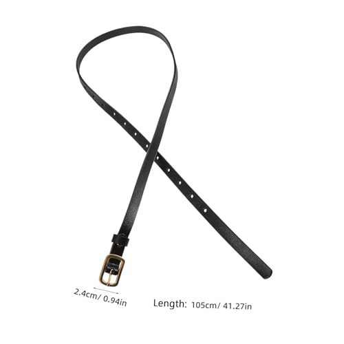 LIFKOME Adjustable Narrow PU Waist Belt for Women Stylish Minimalist Design with Buckle for Jeans Dresses Pants Durable Versatile Fashion Accessory2