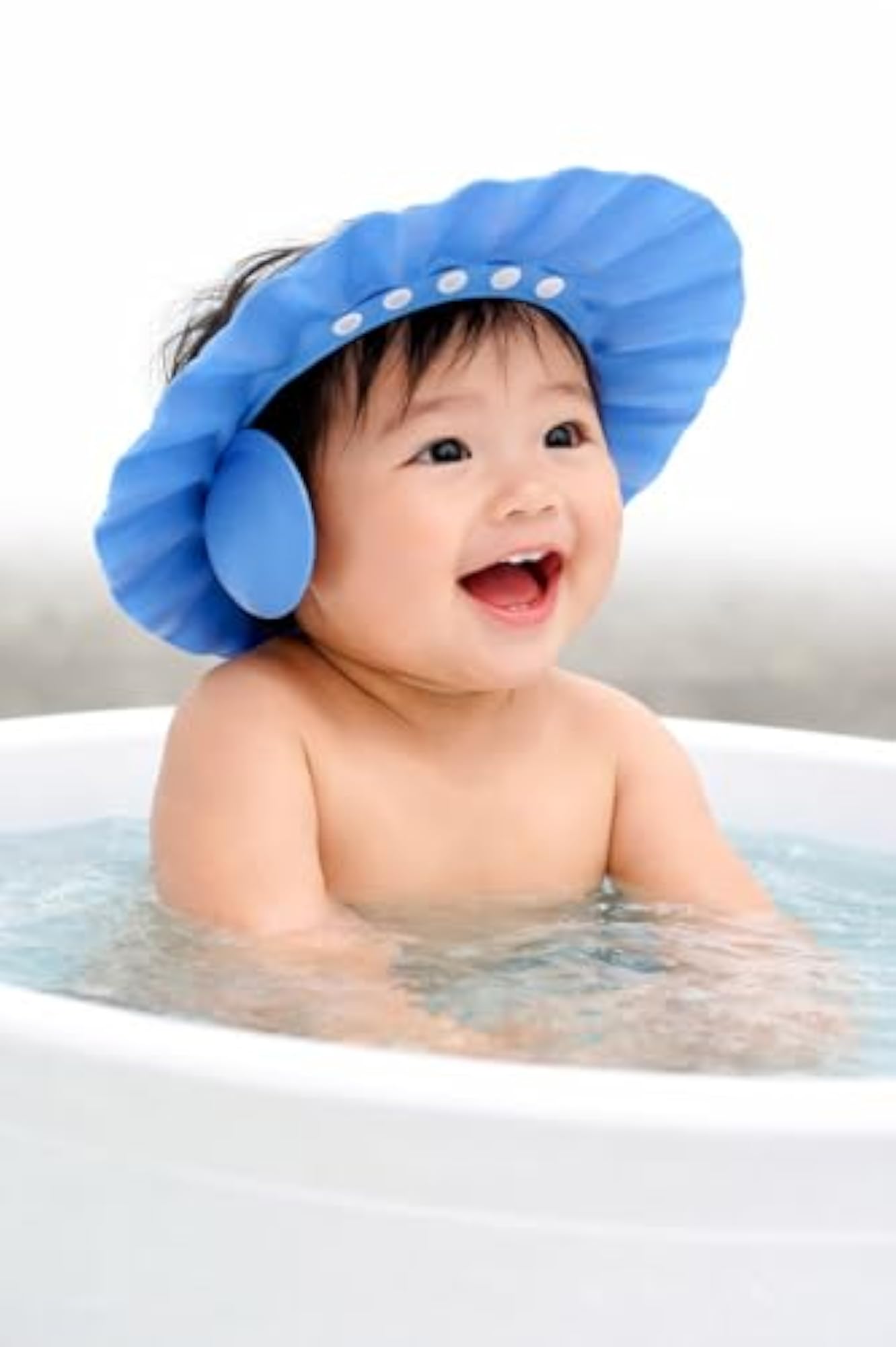 Tear-Free Baby Bath Cap, Waterproof Eye & Ear Protection