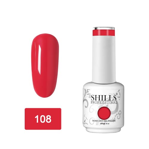 Image of SHILLS PROFESSIONAL UV /LED Soak Off Gel Polish Color Shade 108, Matte Finish, 15ml