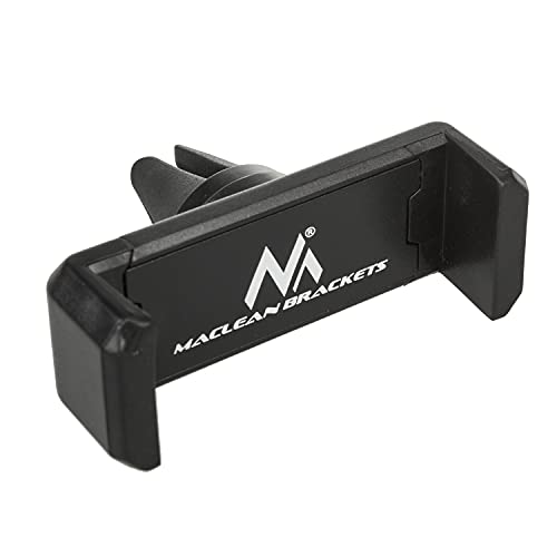 Maclean MC-321 Support Universel de téléphone Portable pour Voiture pour Ventilation de Voiture Largeur Min/Max : 54/87 mm (sans possibilité de Rotation)