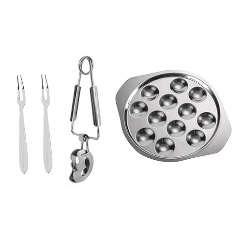 Mikinona 1 Juego Separador de Huecos Inoxidable Caracoles Utensilio de Cocina Multifuncional y Aperitivos Restaurantes y Uso Doméstico